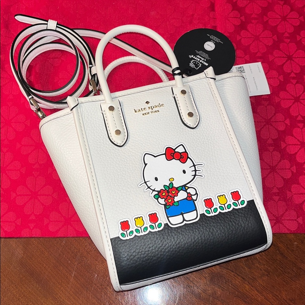 kate spade NWT! Hello Kitty X Ella Mini Tote - Picture 7 of 14